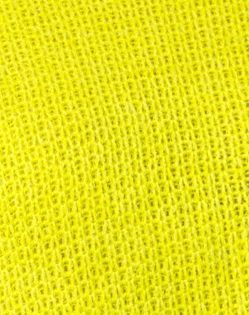 Image de Melvie Cropped Sweater in Lime