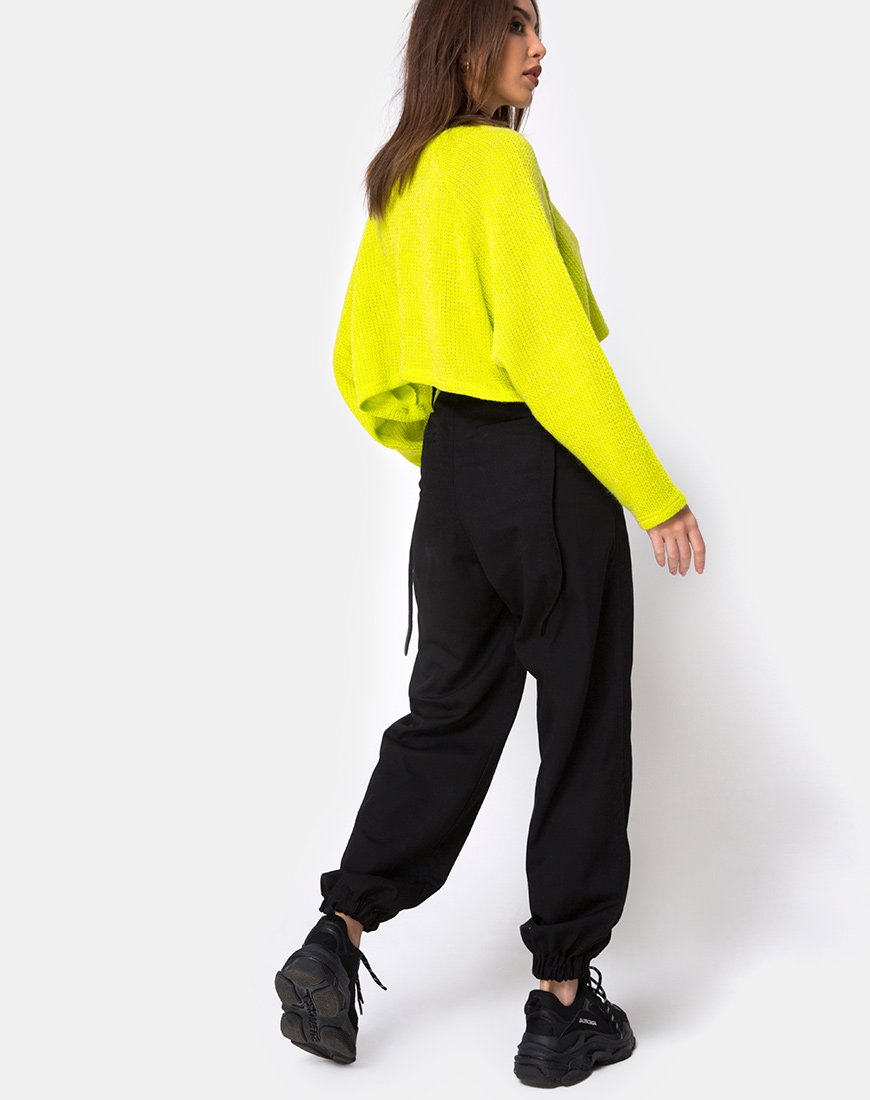 Image de Melvie Cropped Sweater in Lime