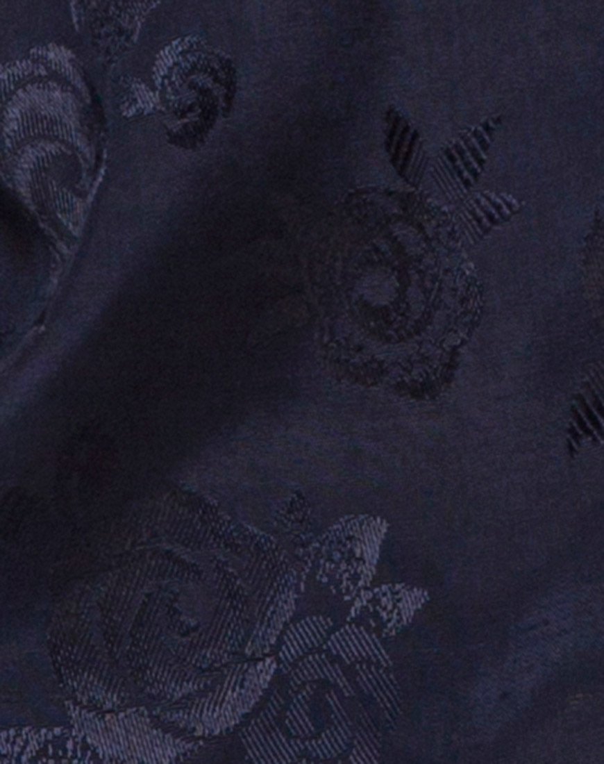 Image de Merida Blouse in Satin Rose Navy