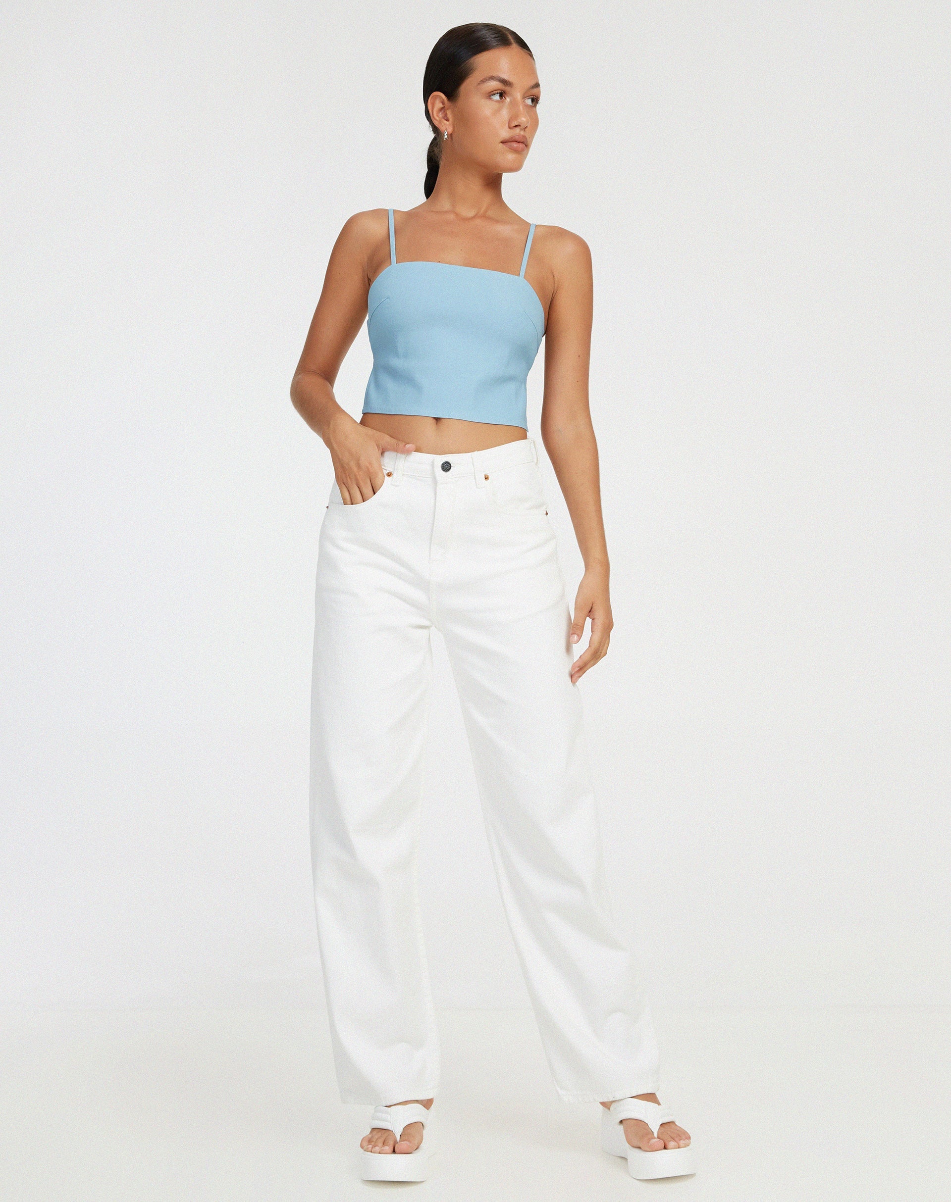 image de Merita Crop Top in Light Blue