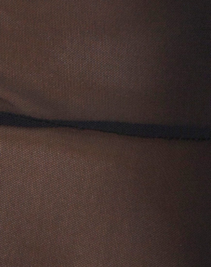 Image de l'Acro Unitard in Mesh Black