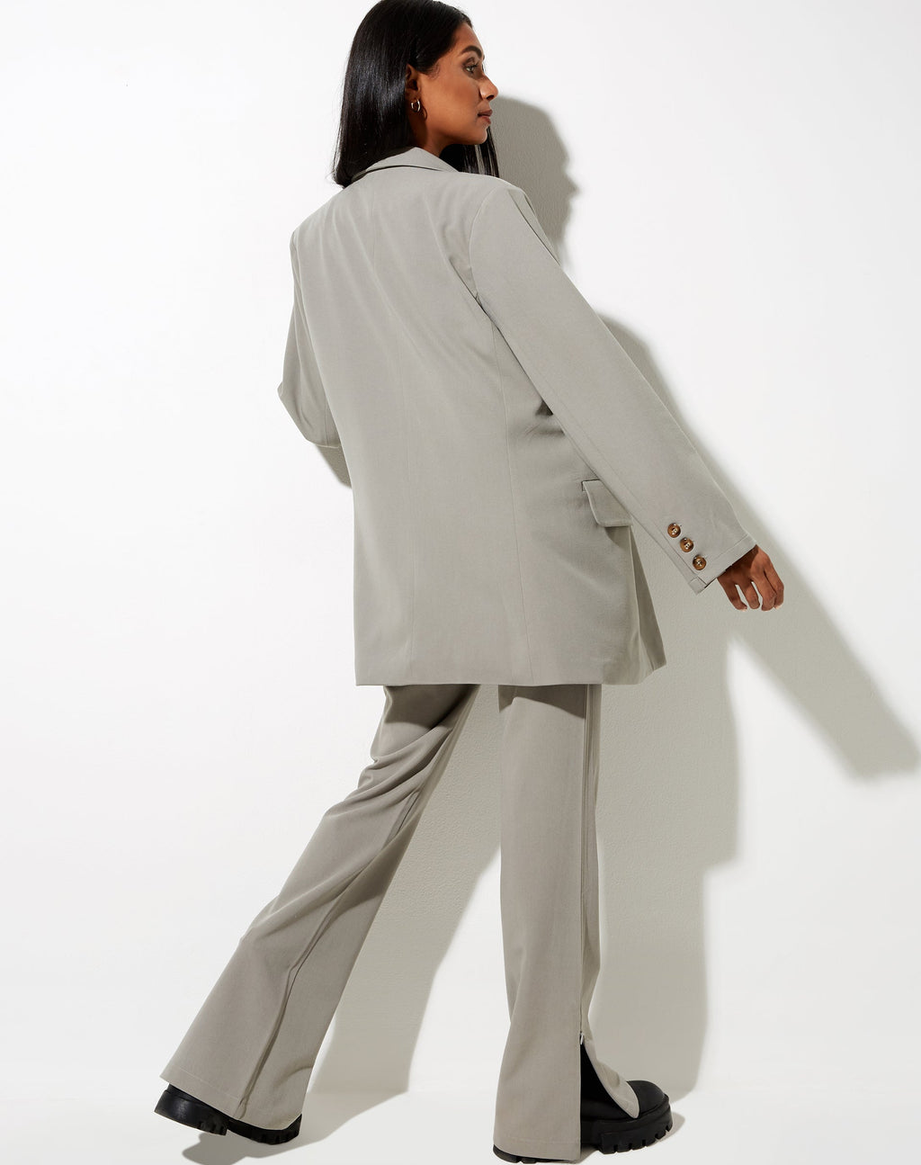 Pantalon Grego en Vert Beige