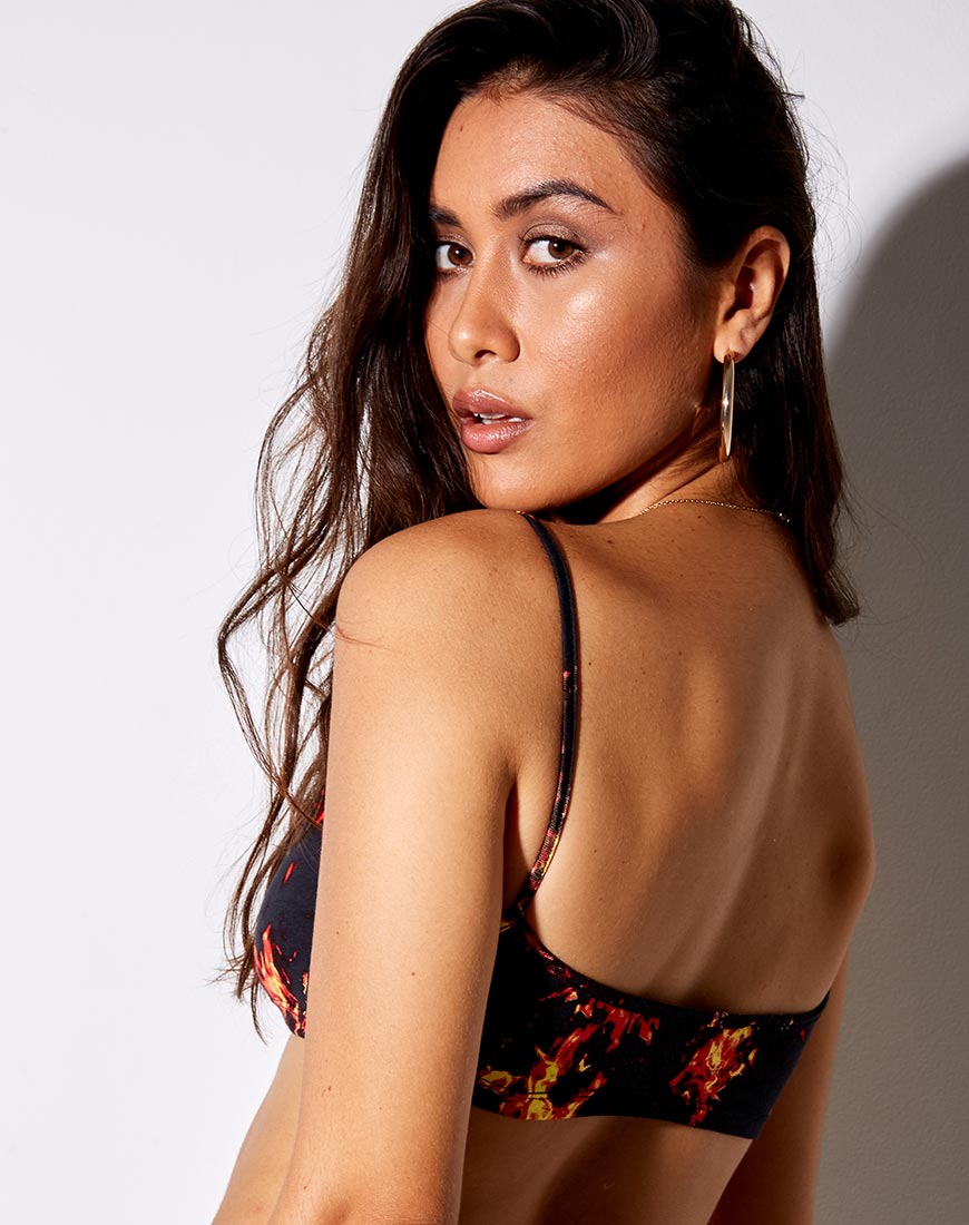 Image de Micro Crop Top in Fire