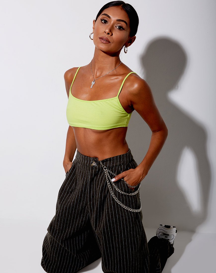 Image de Micro Crop Top in Lime
