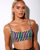 Image de Micro Crop Top in New Stripe