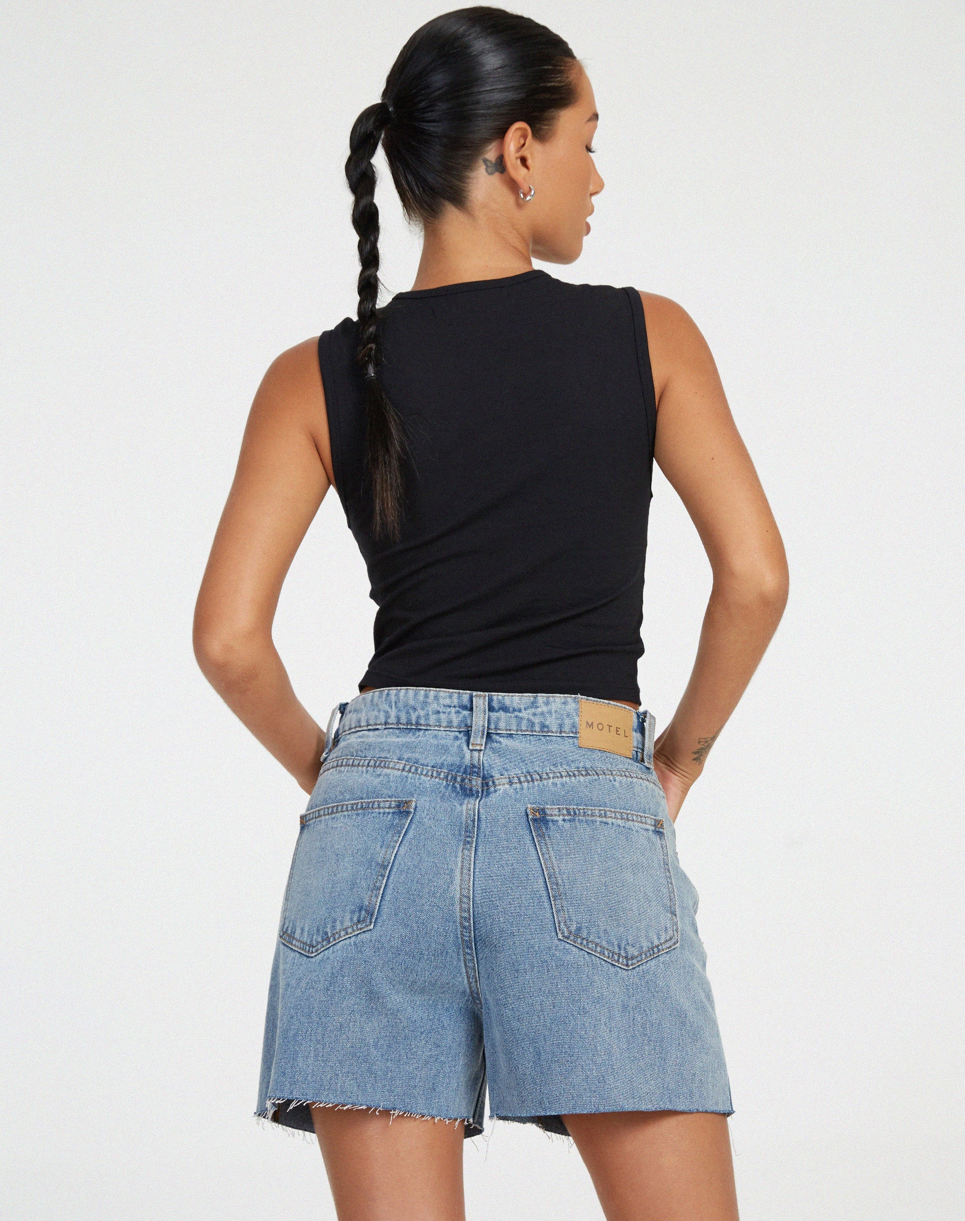 Image de Short mi-long en Light Wash