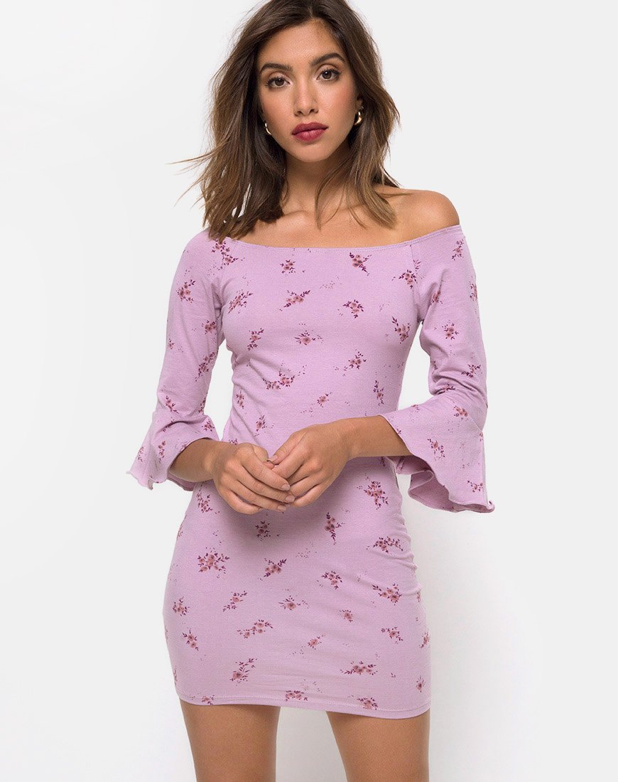 Robe moulante Migare, Forget Me Not Lilac