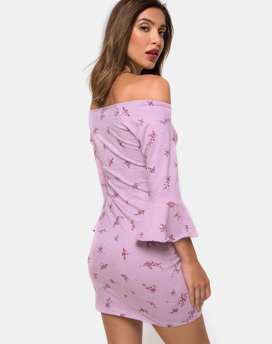 Robe moulante Migare, Forget Me Not Lilac