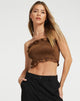 Image de Top bandeau Mikiko en chocolat amer