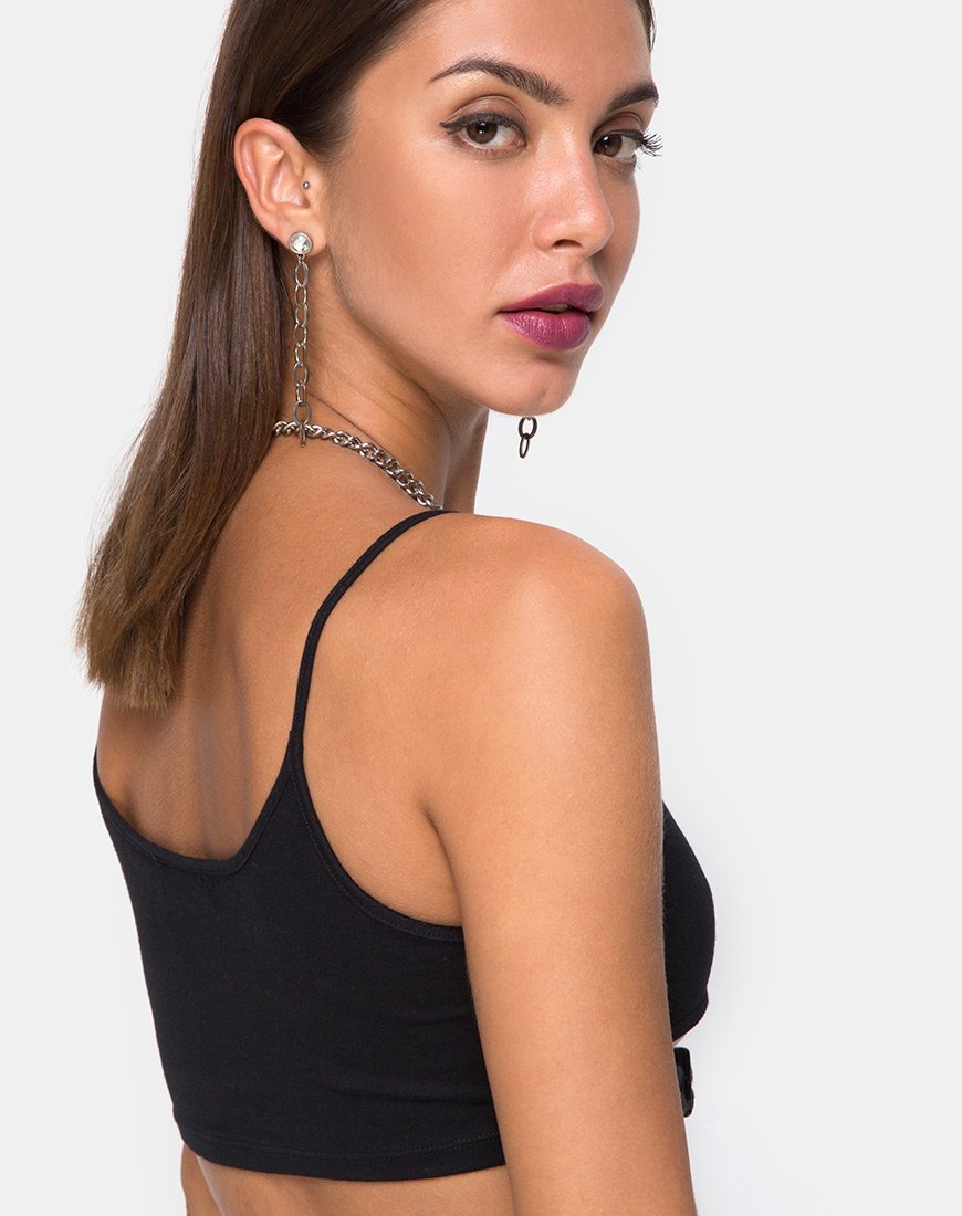 Image de Milipe Crop Top in Black Buckles