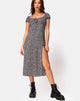 Image de Milla Dress in Ditsy Rose Black