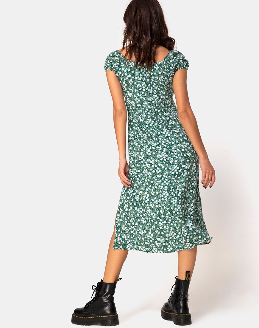 Image of Milla Dress in Floral Field Green