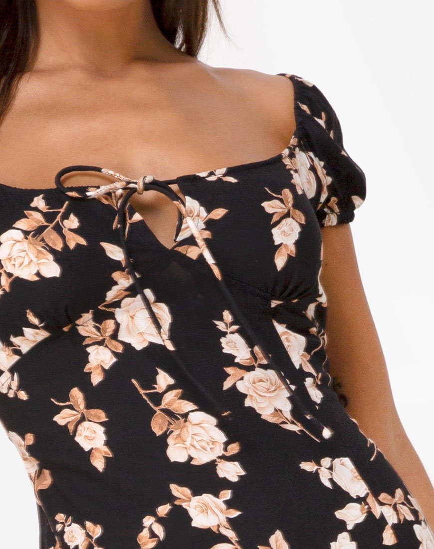 Image de Milla Midi Dress in Peach Rose
