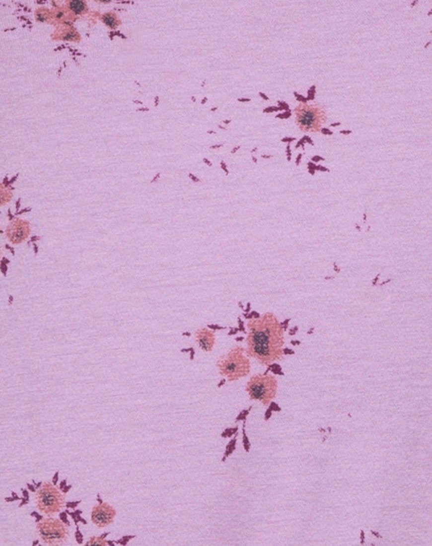 Image of Mingga Off The Shoulder Top in Forget Me Not Lilac