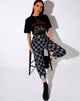 Image de Misca Trouser in 20s Check Black and Grey
