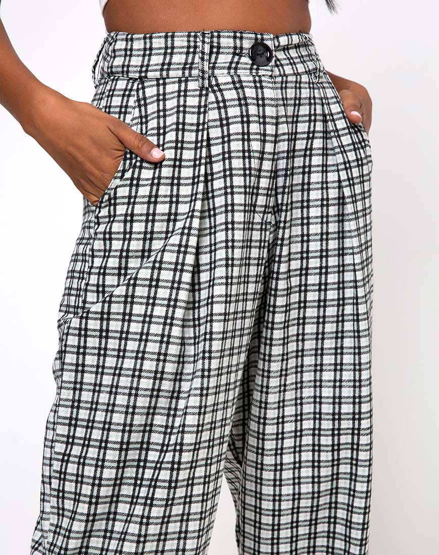 Image de Misca Trouser in Brandy Check Foam