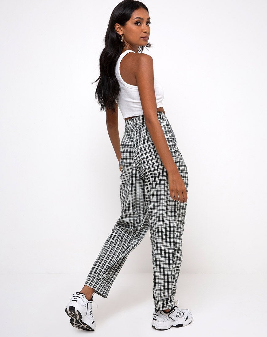 Image de Misca Trouser in Brandy Check Foam