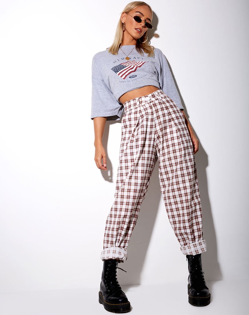 Pantalon Misca en marron mat