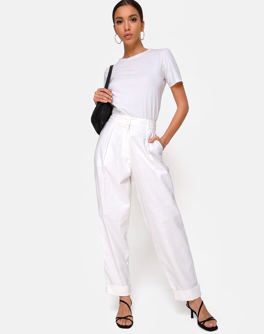 Image du pantalon Misca en ivoire