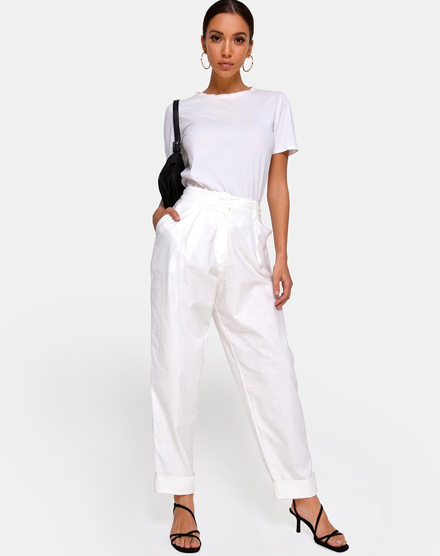 Image du pantalon Misca en ivoire