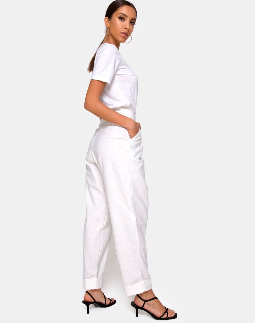 Image du pantalon Misca en ivoire