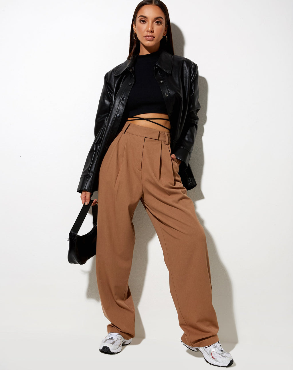 Pantalon à jambes larges Misha, Tailoring Putty