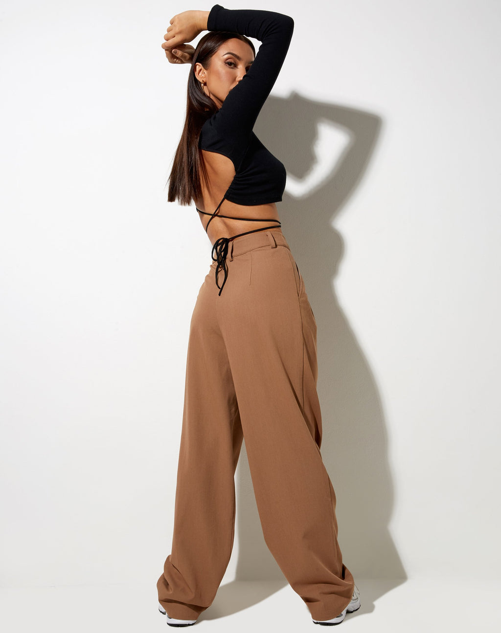 Pantalon à jambes larges Misha, Tailoring Putty