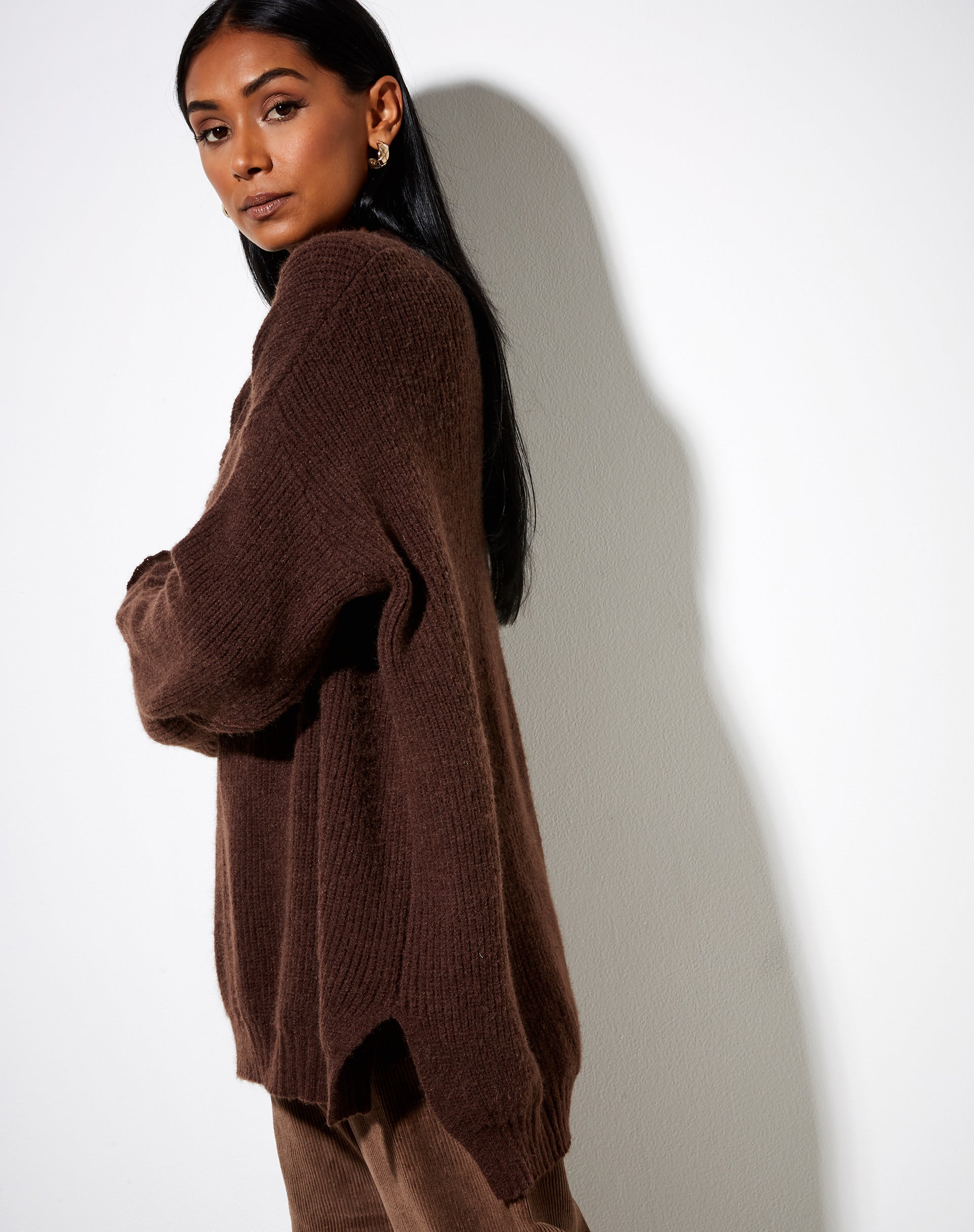 Image de Bondy Jumper en tricot Chocolat noir