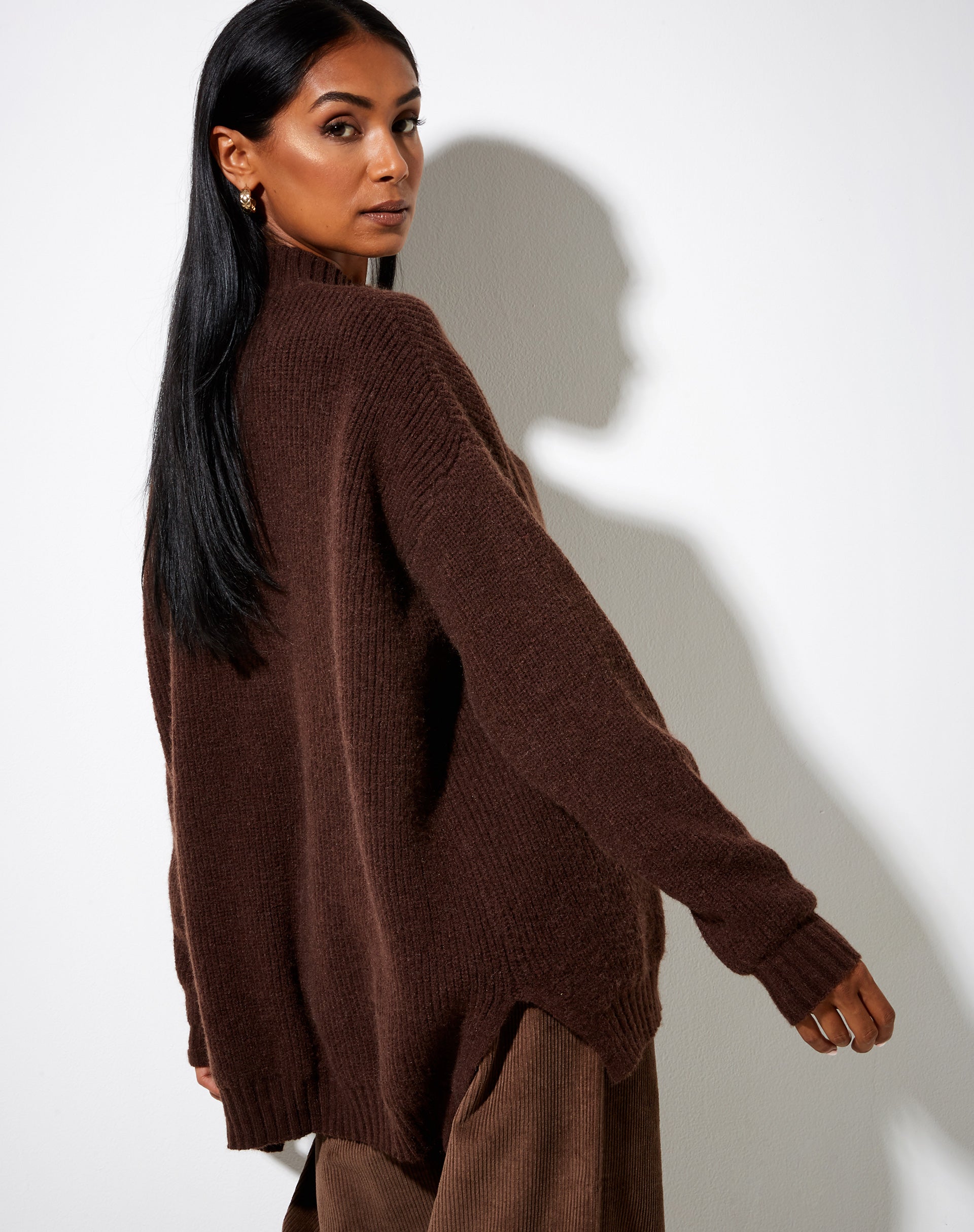 Image de Bondy Jumper en tricot Chocolat noir