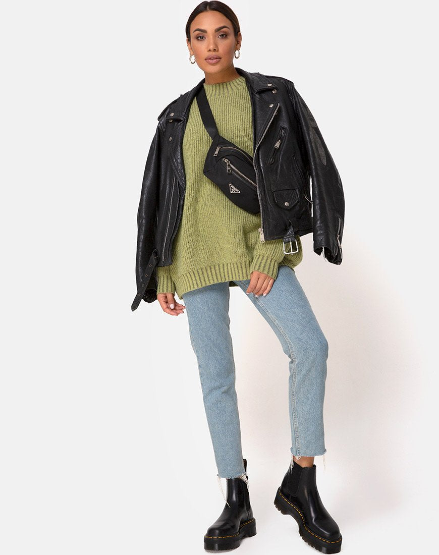 Image de Mody Jumper in Green Rib
