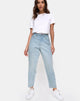 Image de Mom Jeans in Blue Wash