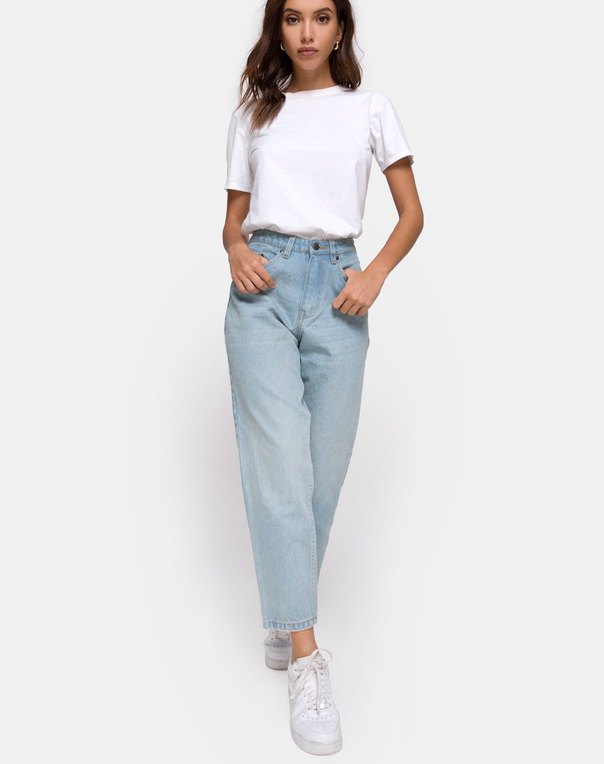 Image de Mom Jeans in Blue Wash