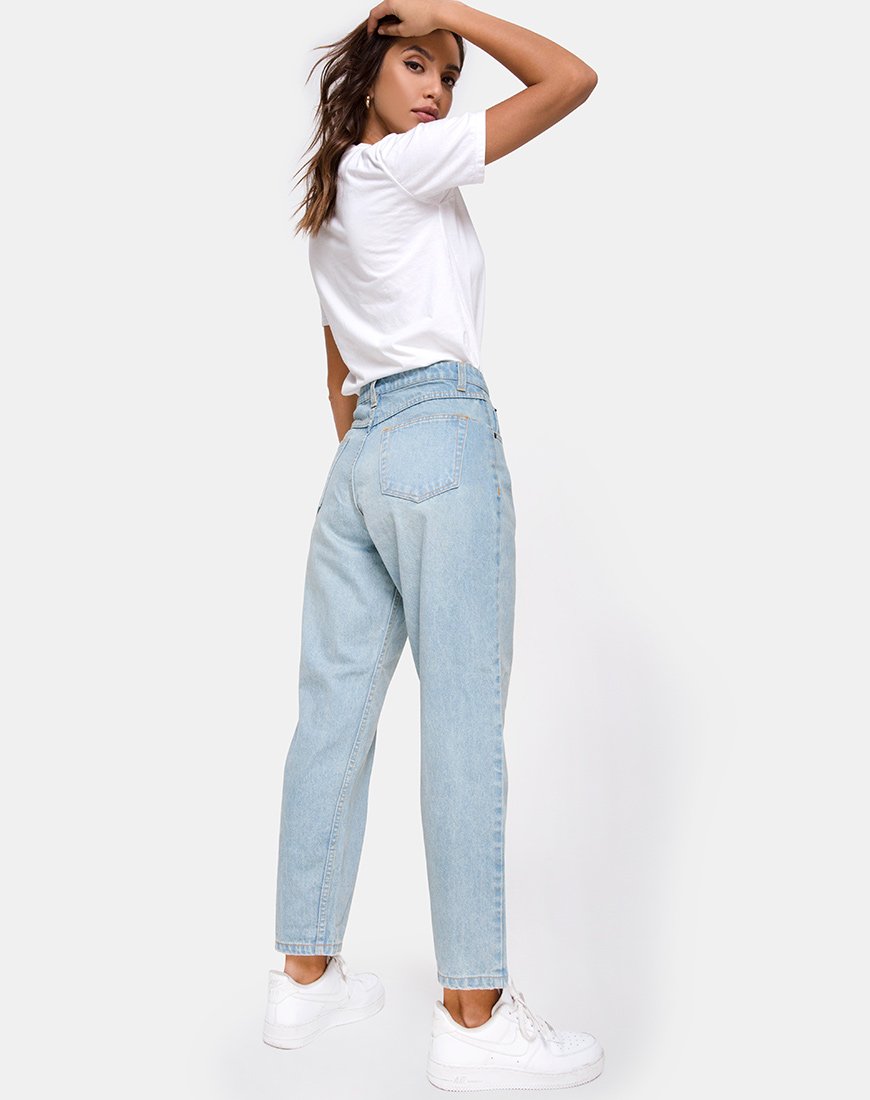 Image de Mom Jeans in Blue Wash