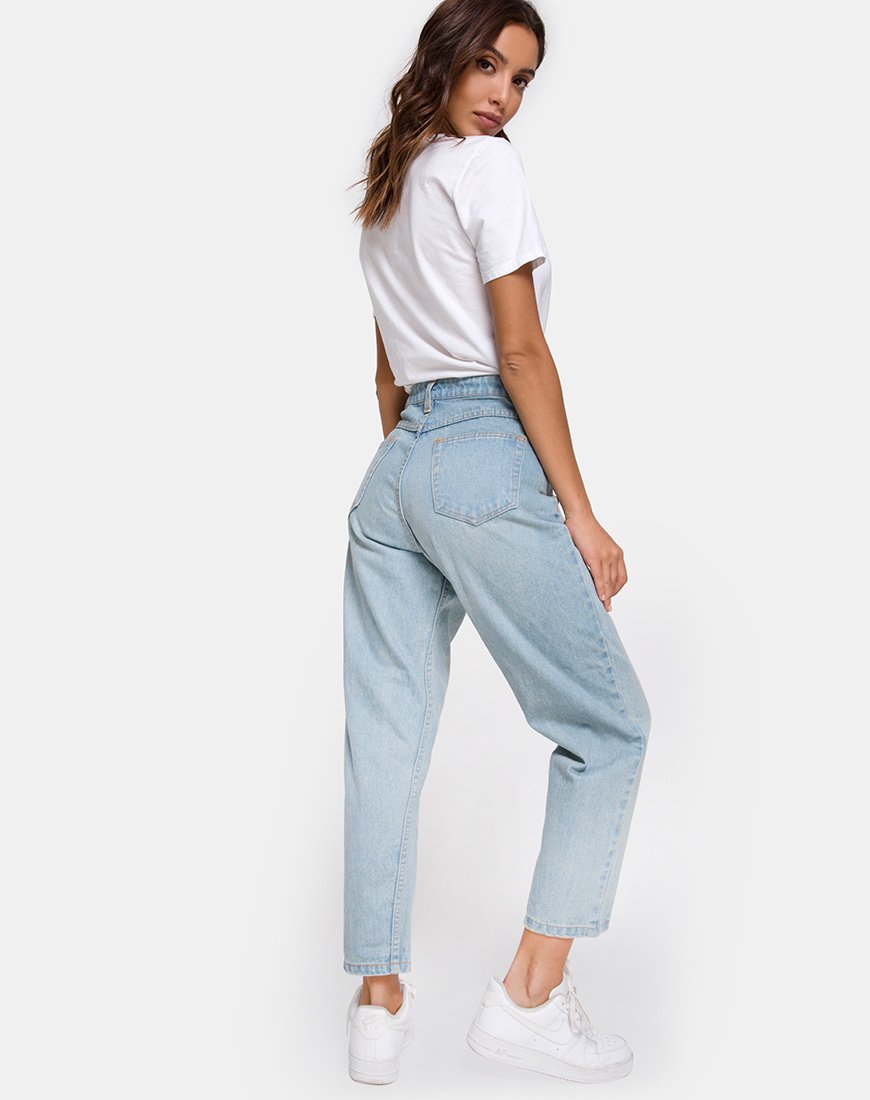 Image de Mom Jeans in Blue Wash