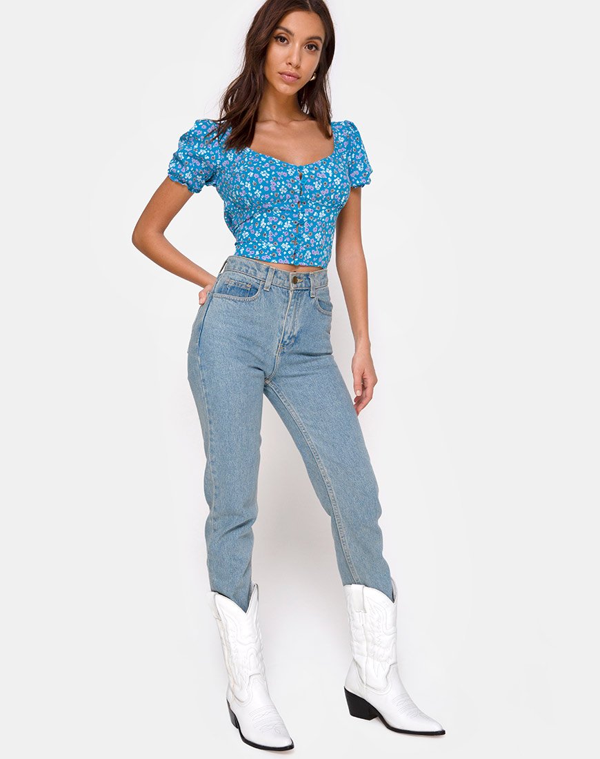 Image de Monda Top in Bloom Baby Blue