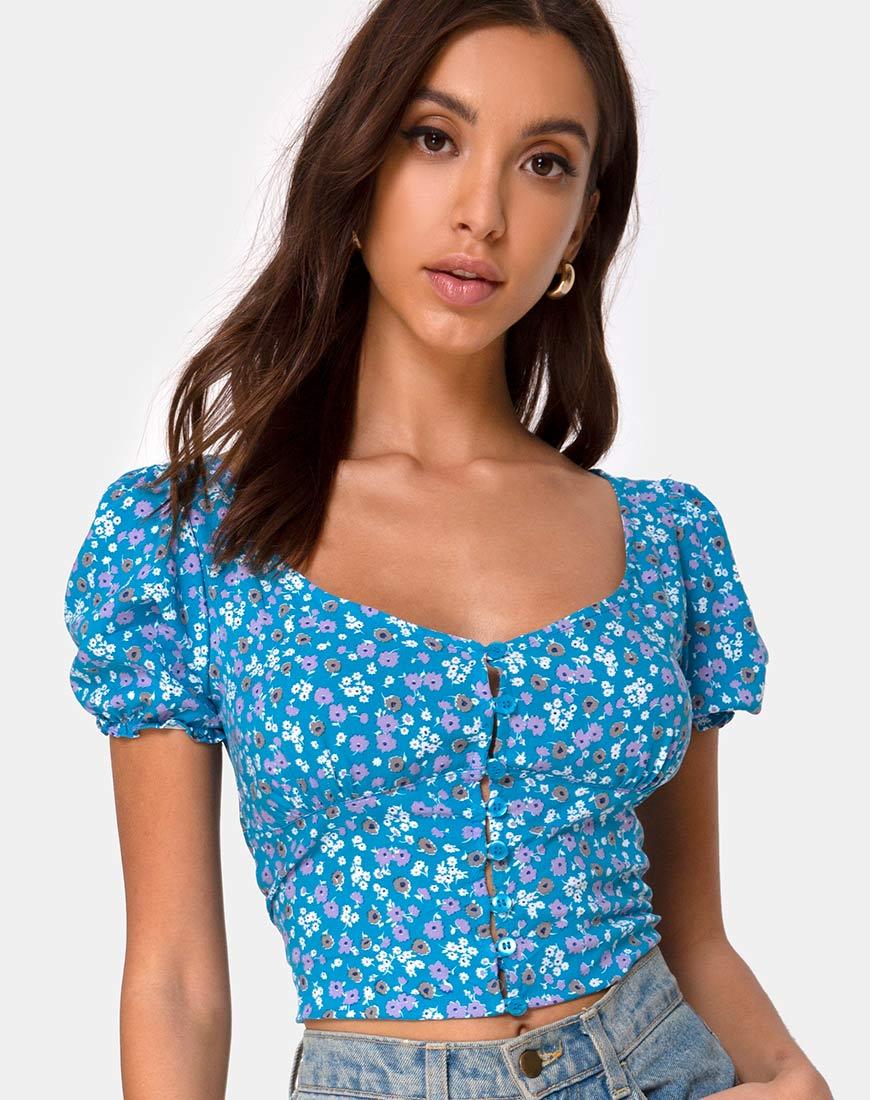 Image de Monda Top in Bloom Baby Blue