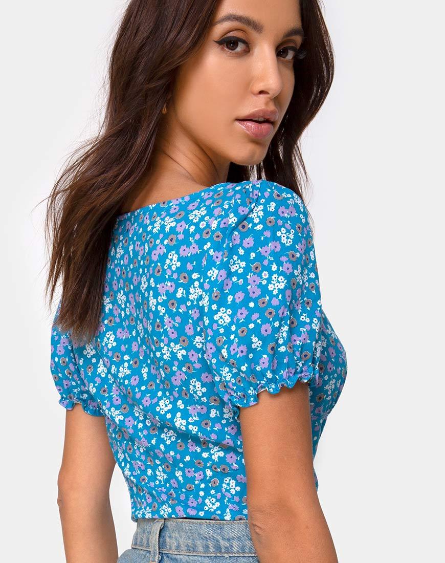 Image de Monda Top in Bloom Baby Blue