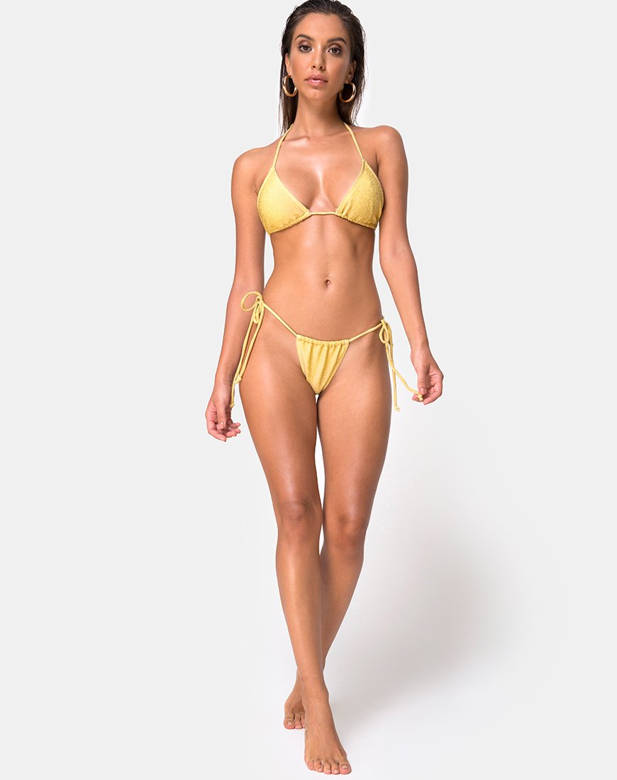 Image de Mone Bikini Bottom in Golden Glitter