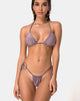 Image de Mone Bikini Top in Gunmetal Glitter