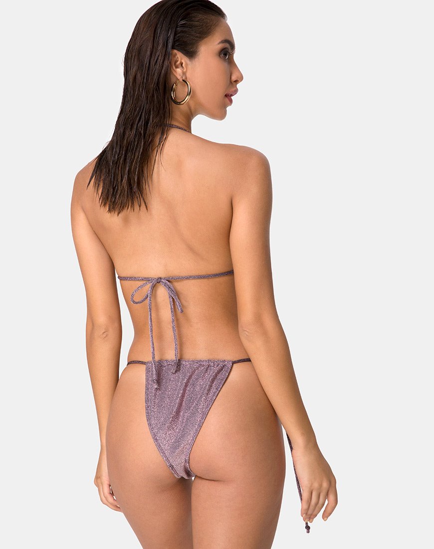Image de Mone Bikini Bottom in Gunmetal Glitter