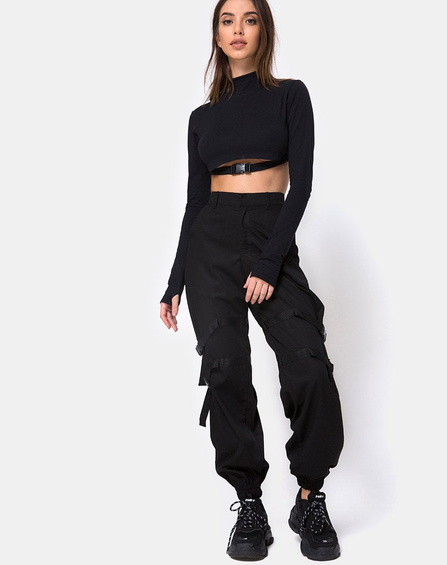 Image de Monec Crop Top in Black Buckle