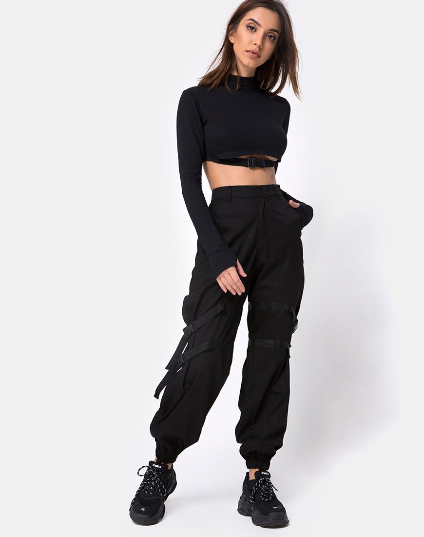 Image de Monec Crop Top in Black Buckle