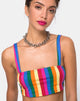 Image de Monira Crop Top in Good Times Stripe X Princess Polly