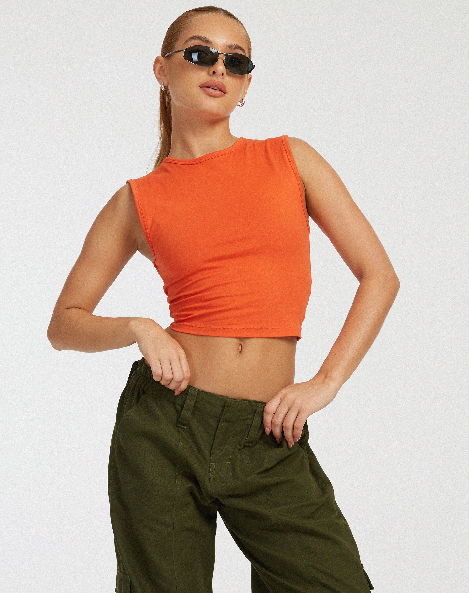 image de Monlo Vest Top in Aperol Spritz