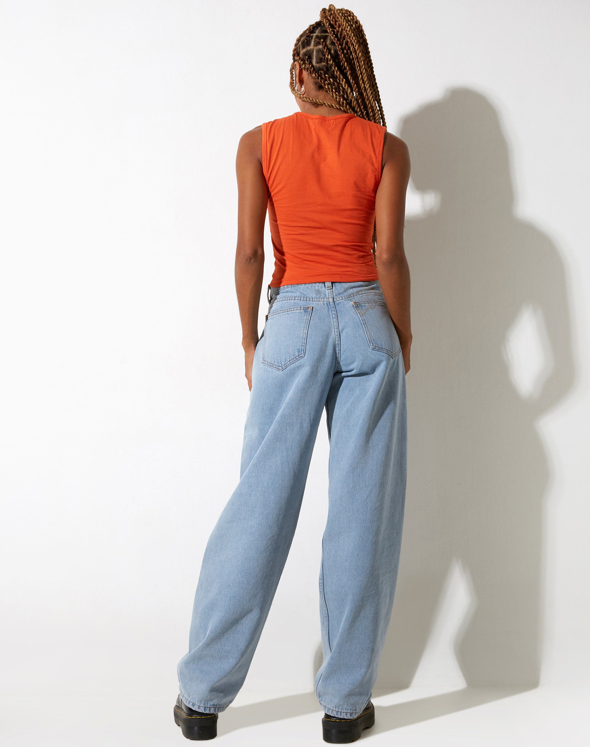 image de Monlo Crop Top en Aperol Spritz Orange Lips