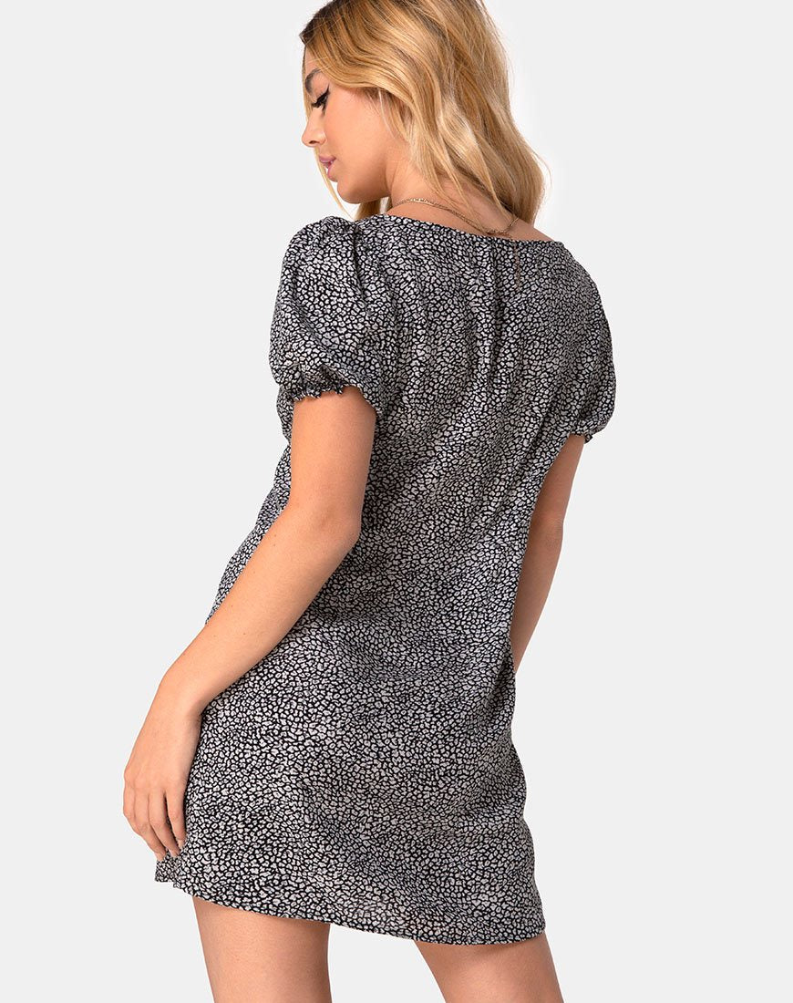 Image de la robe Montero en léopard Ditsy Grey