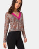 Image de Moqui Top Mini Tiger Mesh with Violet Lace