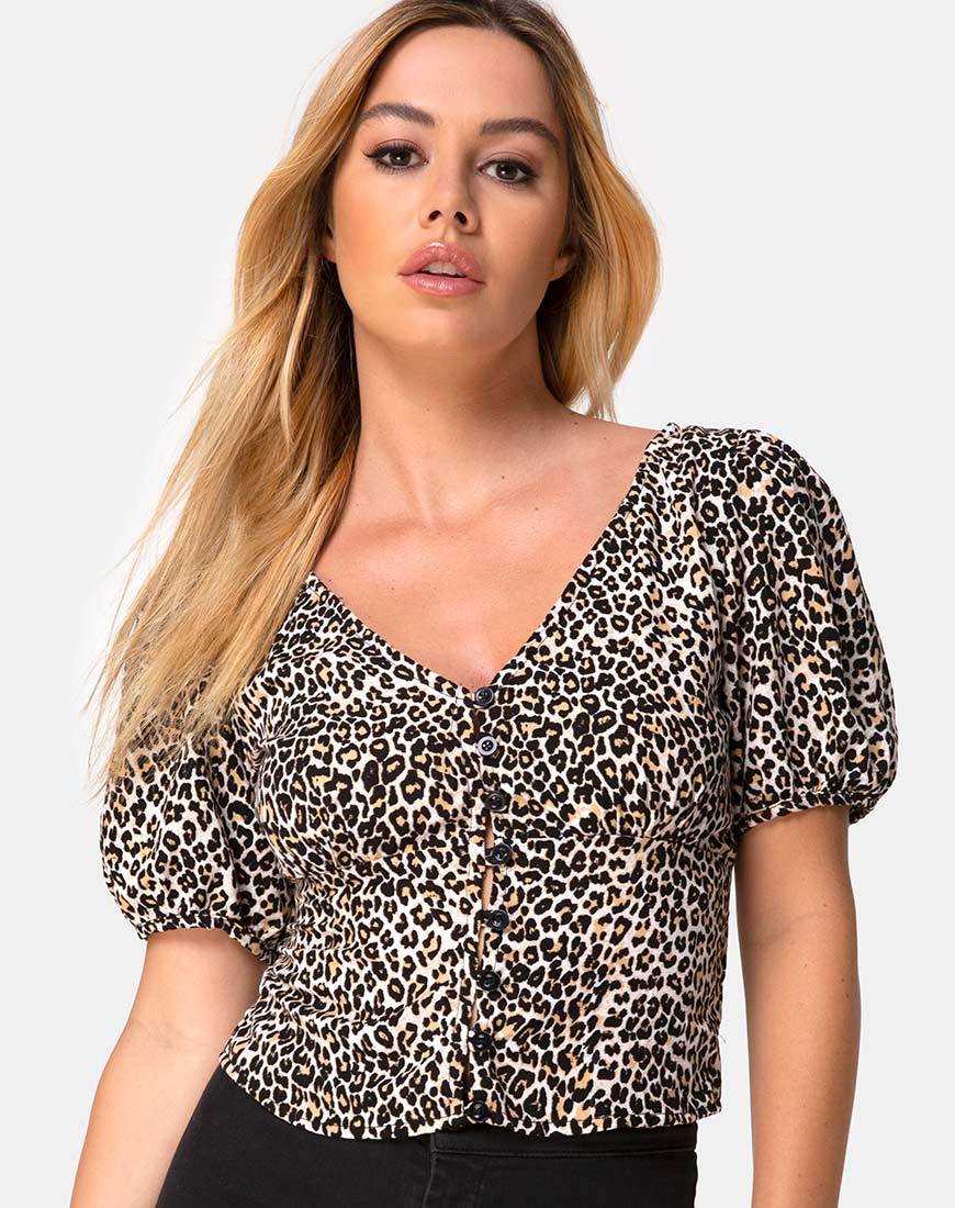 Top Moria en Rar Leopard Brown