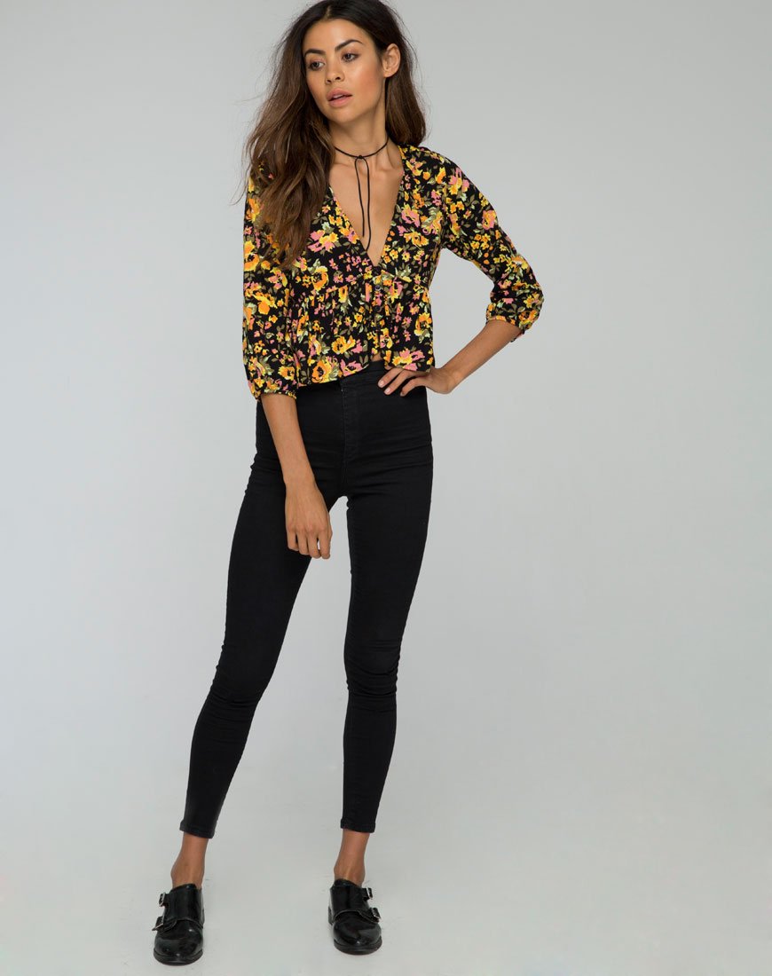 Image de Mosca Plunge Top in Agatha Flower