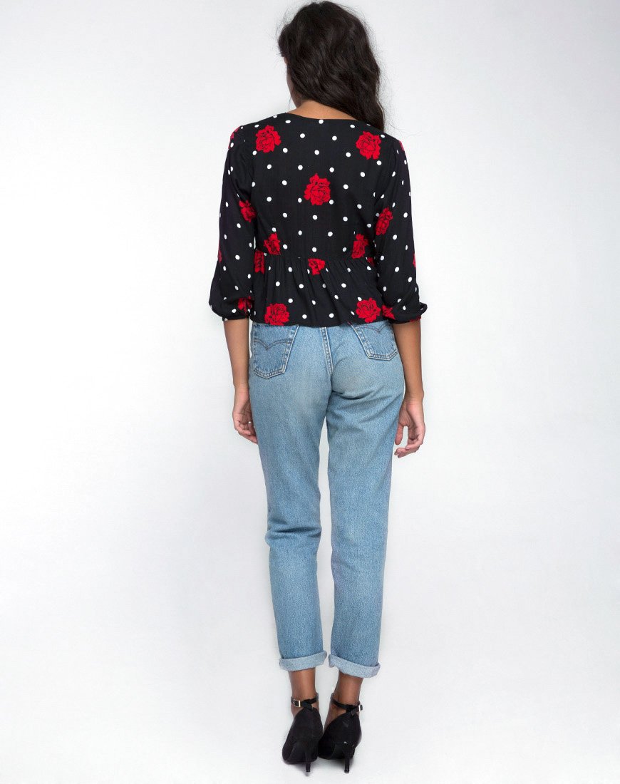 Image de Mosca Plunge Top in Cuban Rose